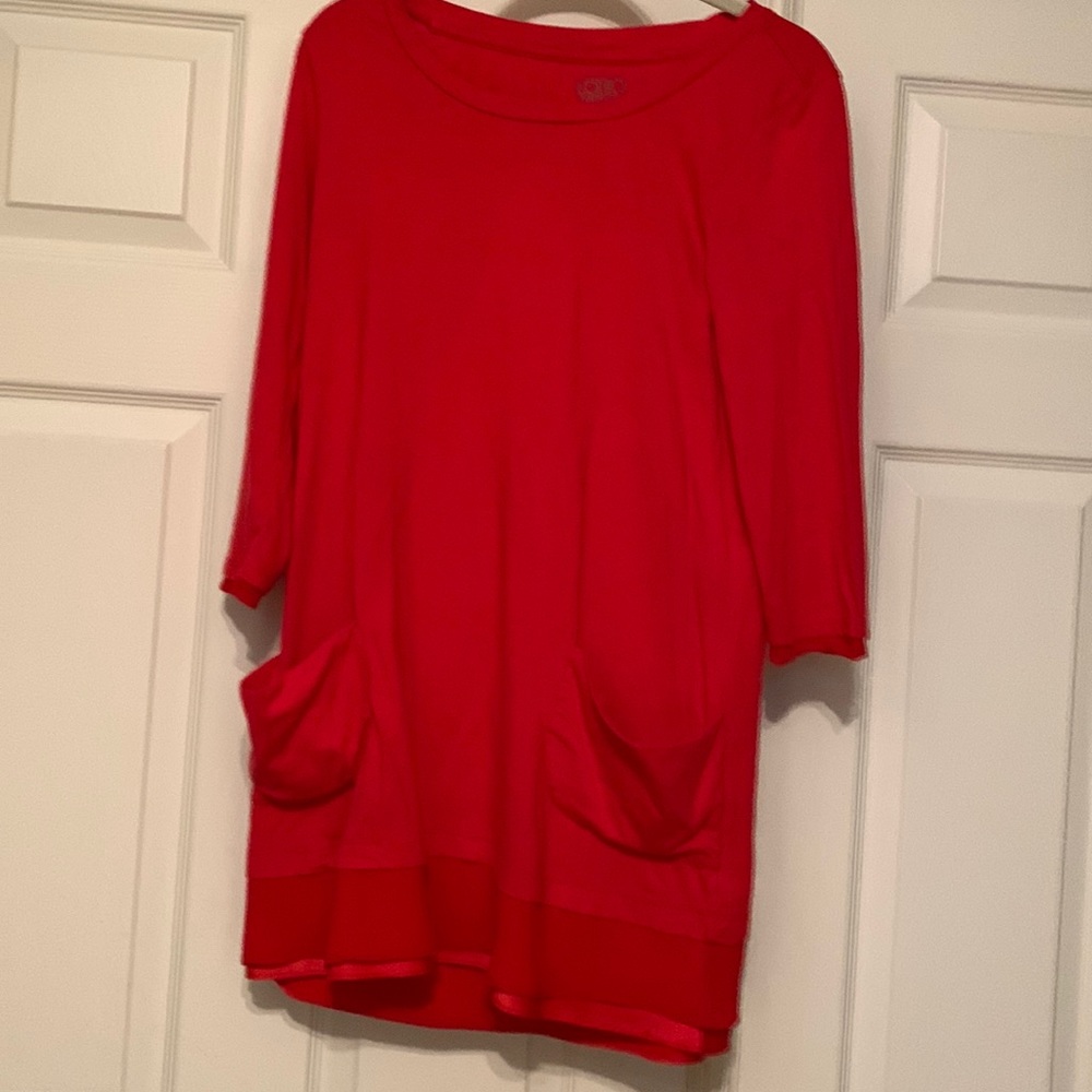 Tunic length blouse
